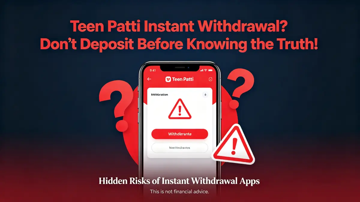Teen Patti Instant Withdrawal? The Truth Before You Deposit